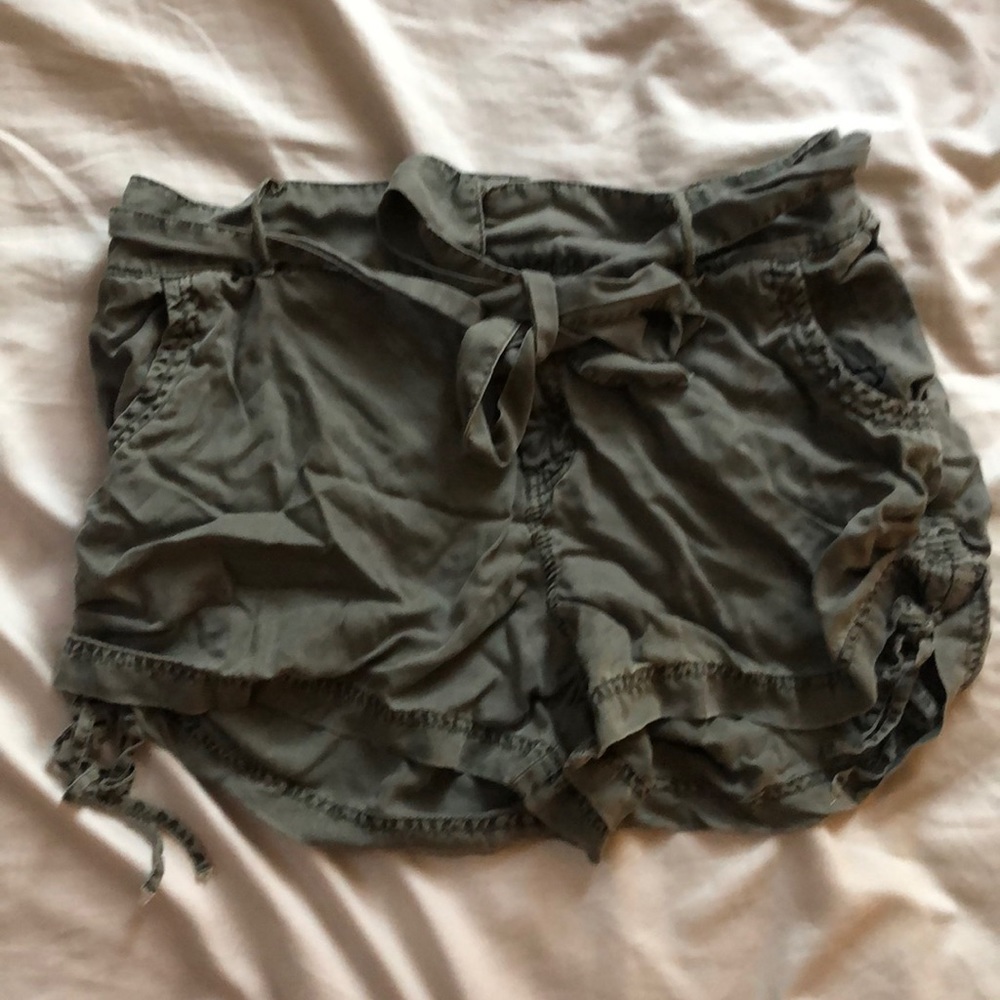 green shorts